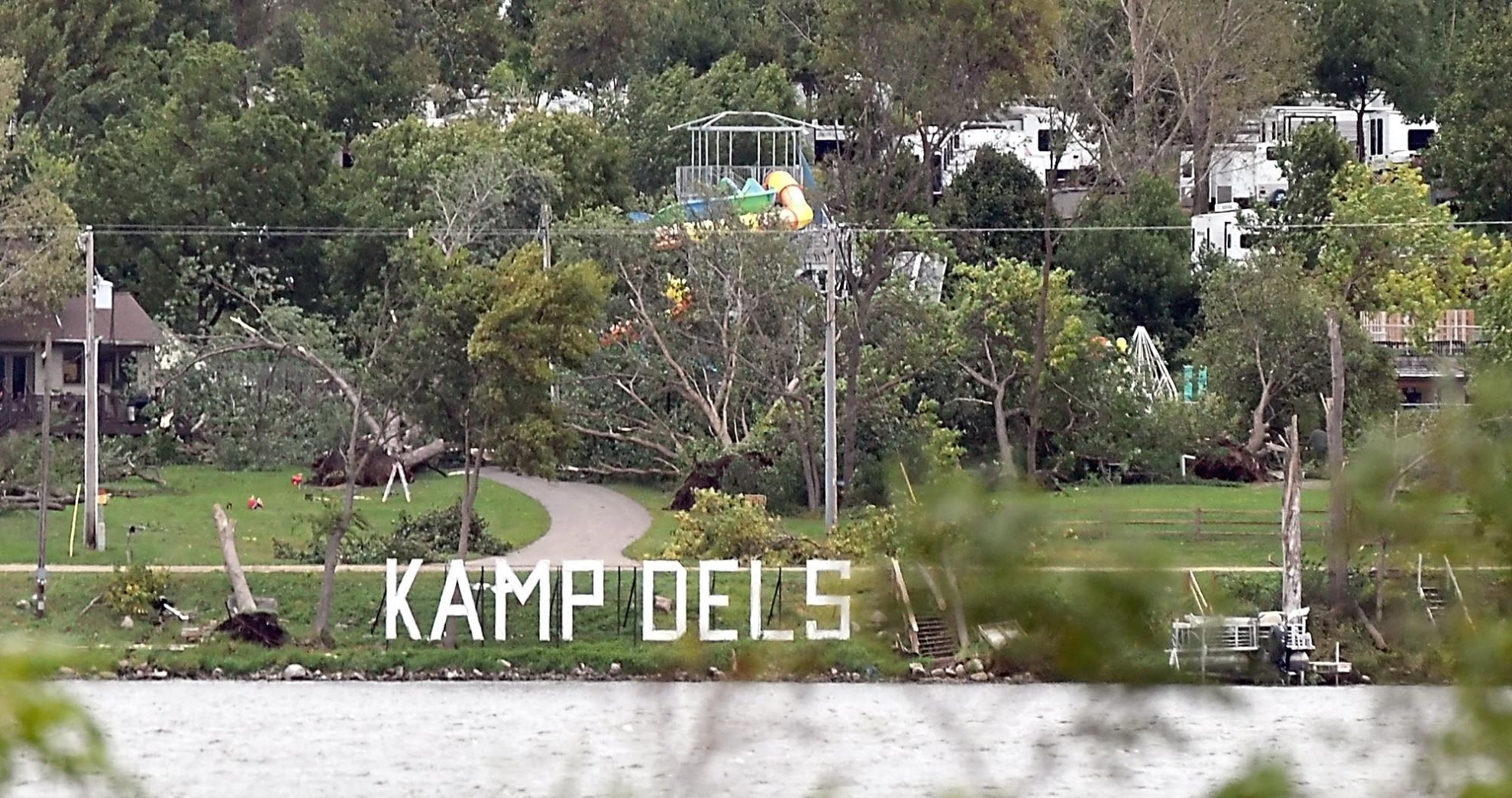 Kamp Dels Storm damage file photo